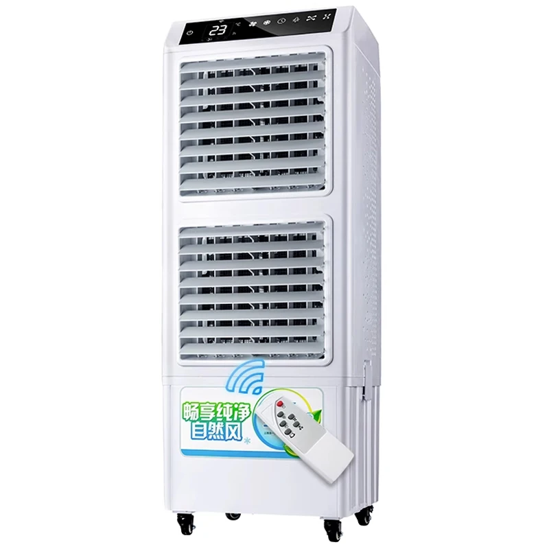 Refrigerador de ar móvel, ventilador evaporativo de refrigeração, saída dupla, escritório comercial, circulação de água, ar condicionado