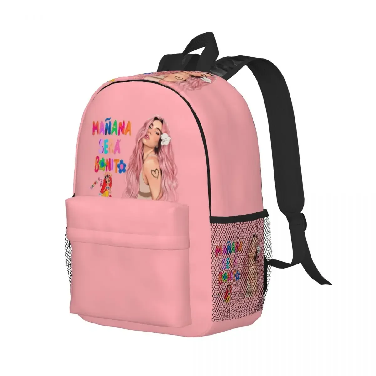 

Manana Sera Bonito Karol G Backpack Student Boys Girls BookBag Kids School Bag Computer Shoulder Bags for Men Women