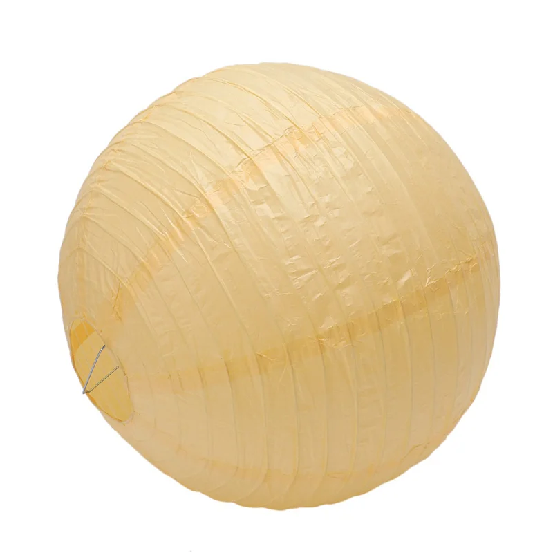 

A02M-6 X Chinese Japanese Paper Lantern Lampshade For Party Wedding, 40Cm(16 Inch) Deep Yellow