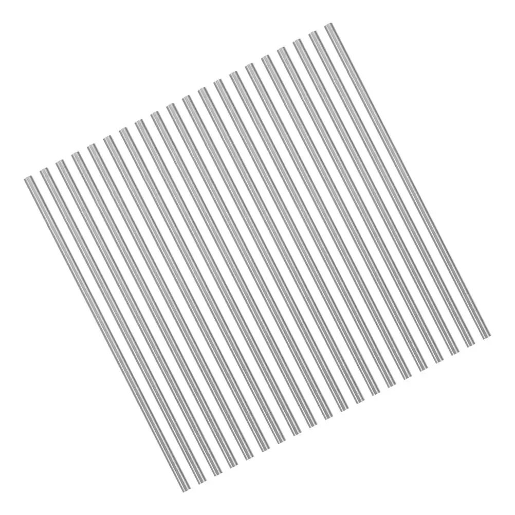 20Pcs Steel Blocking Rods Pins Metal Rods for Crochet Knitting Blocking Board Accessories DIY Use Metal Crochet Hooks