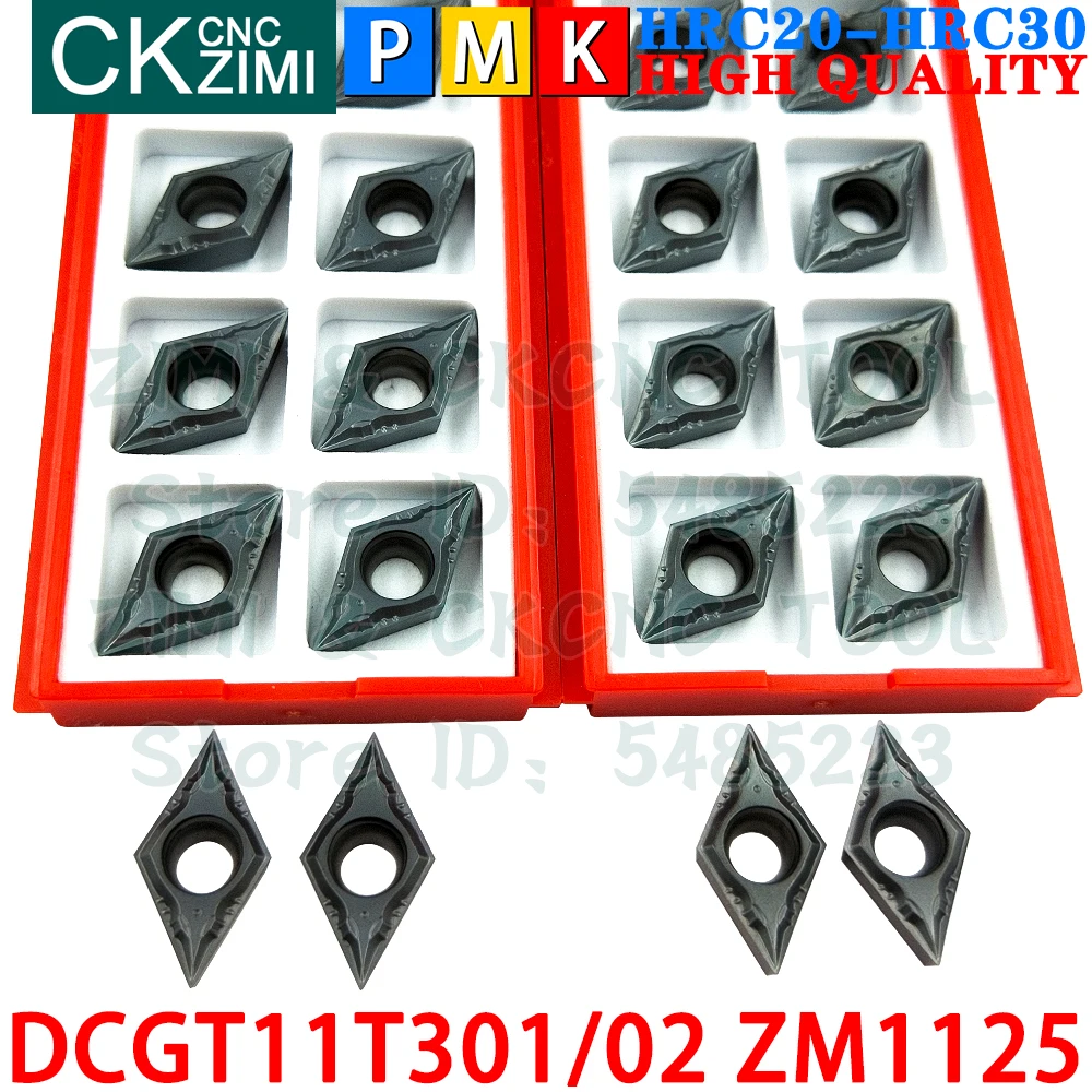 DCGT11T301 ZM1125 DCGT11T302 ZM1125 Inserti in carburo Lavorazioni meccaniche di precisione Utensili per inserti per tornitura esterna Tornio meccanico per metalli DCMT11T3 DCMT 11T3 CNC Utensili da taglio