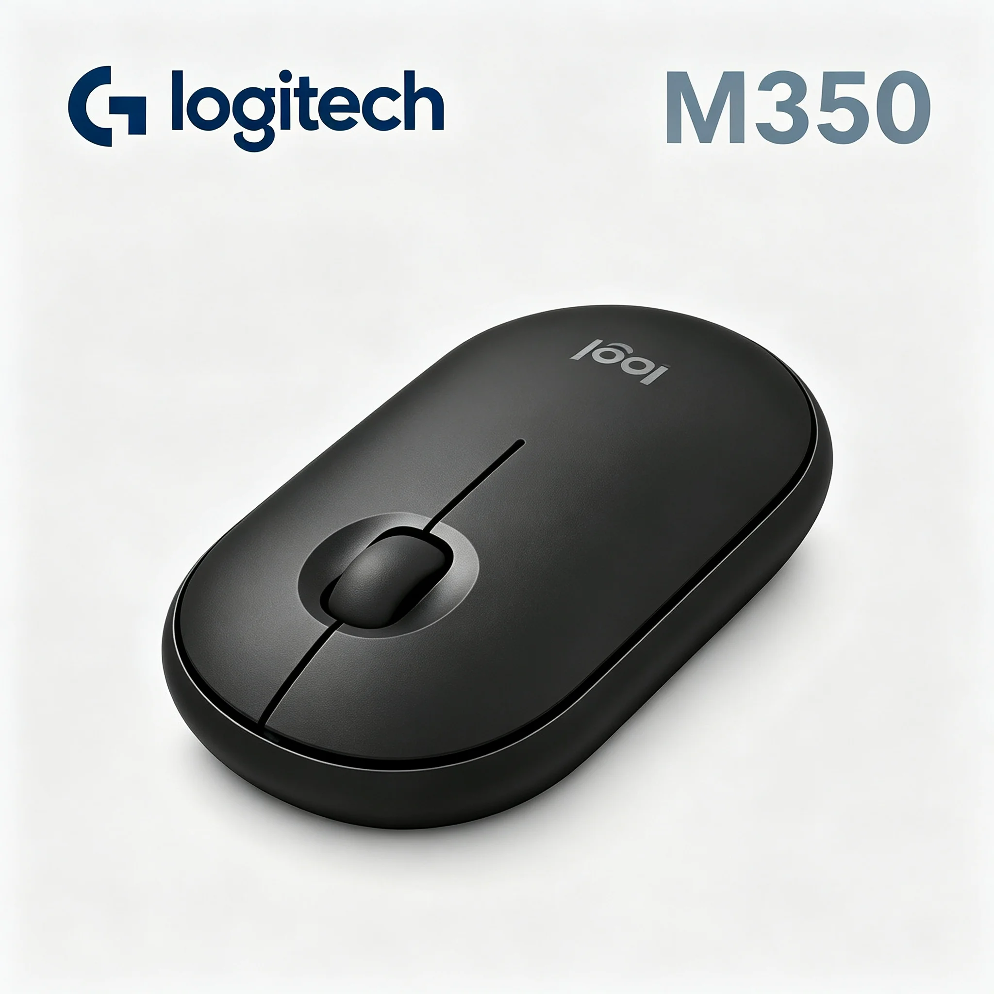 Smooth Scroll Logitech M350 2.4G Wireless Mouse Low Noise Mice for Desktop Notebook