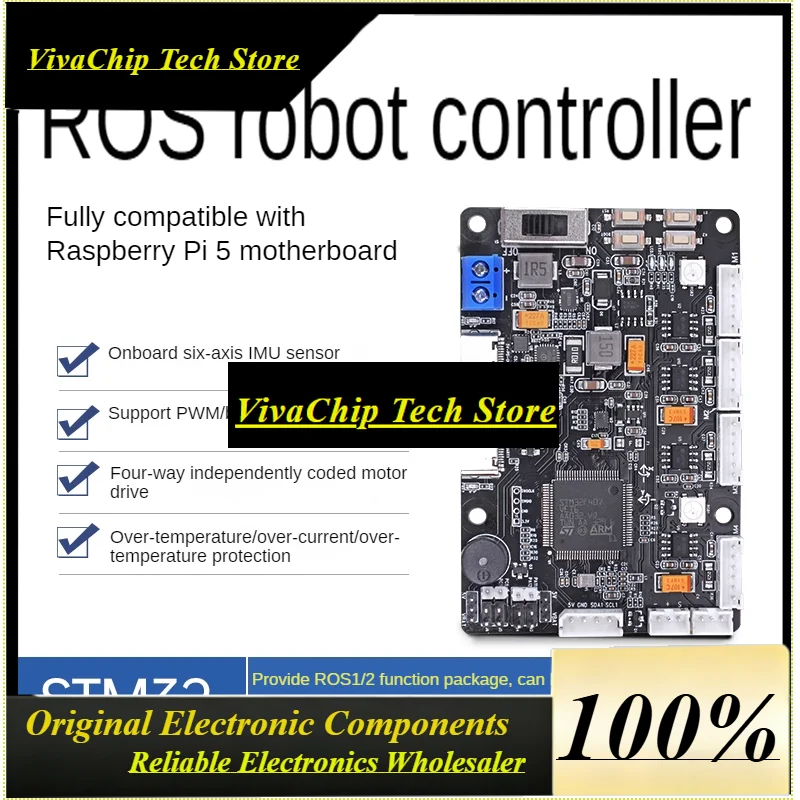 VoFSStm32 Ros Rrc Lite Controller For Raspberry Pi 5 Power Supply Protocol Integrated Imu 4-channel Encoder Motor Servo Robot P