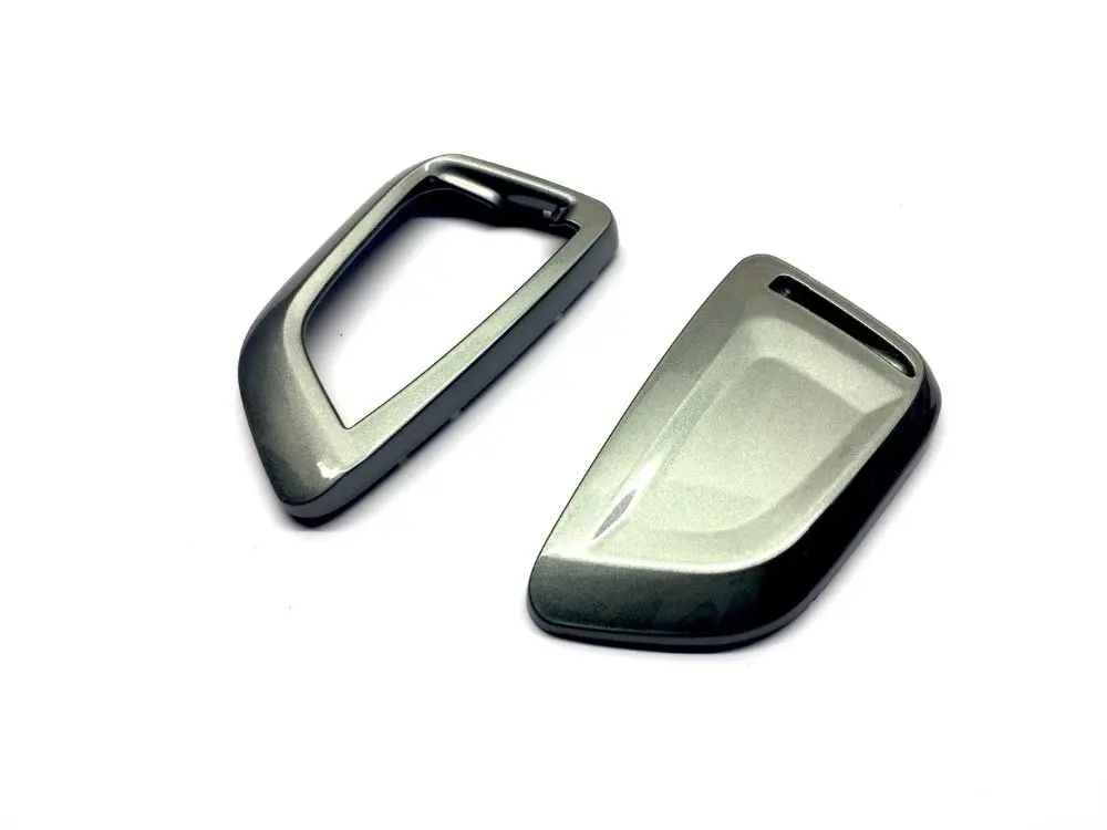 

Remote Flip Key Fob Shell Protection Key Case Cover Metallic Grey For BMW Keyless Remote Key