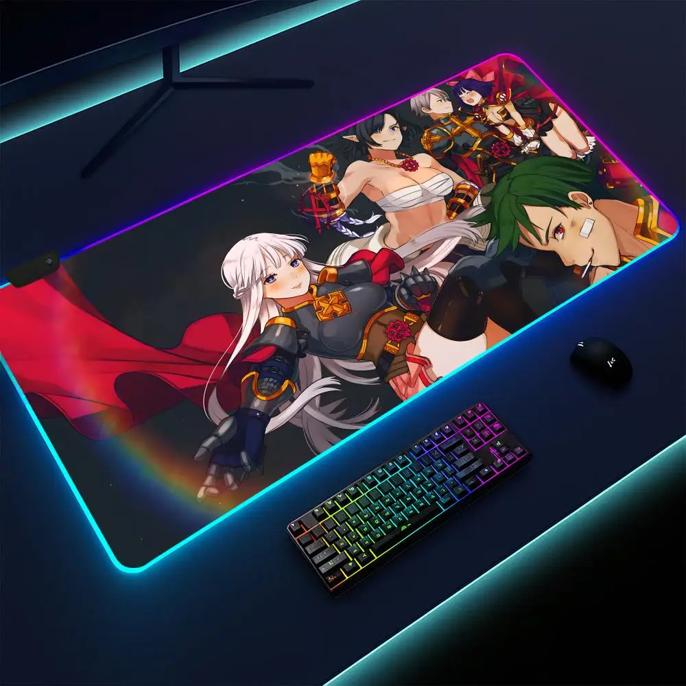 

Ragnarok Online Mouse Pad Gaming mat, LED lighted, non-slip base, waterproof, large deskpad, soft surface