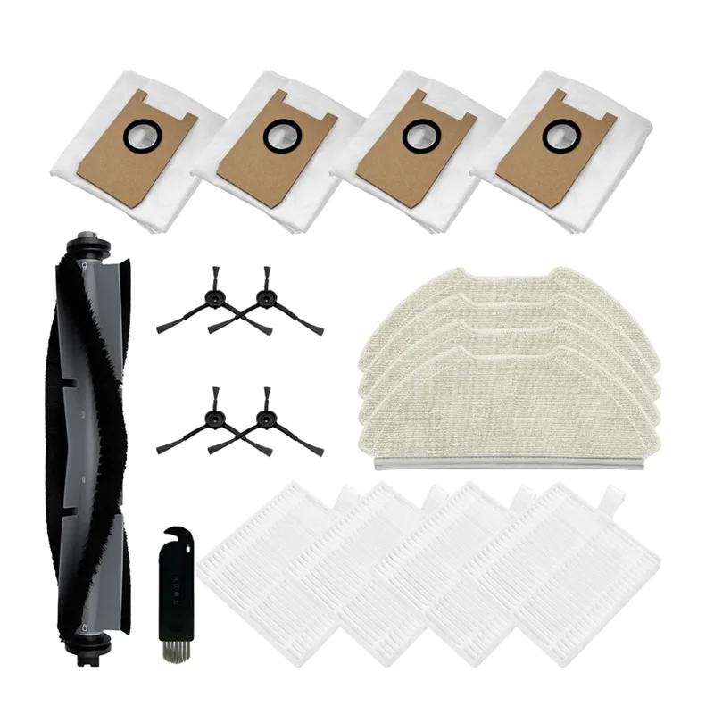 AT28-สําหรับ AIRROBO T20 + อะไหล่อุปกรณ์เสริมหลักแปรงด้านข้างกรอง Mop ผ้าถุงเก็บฝุ่น