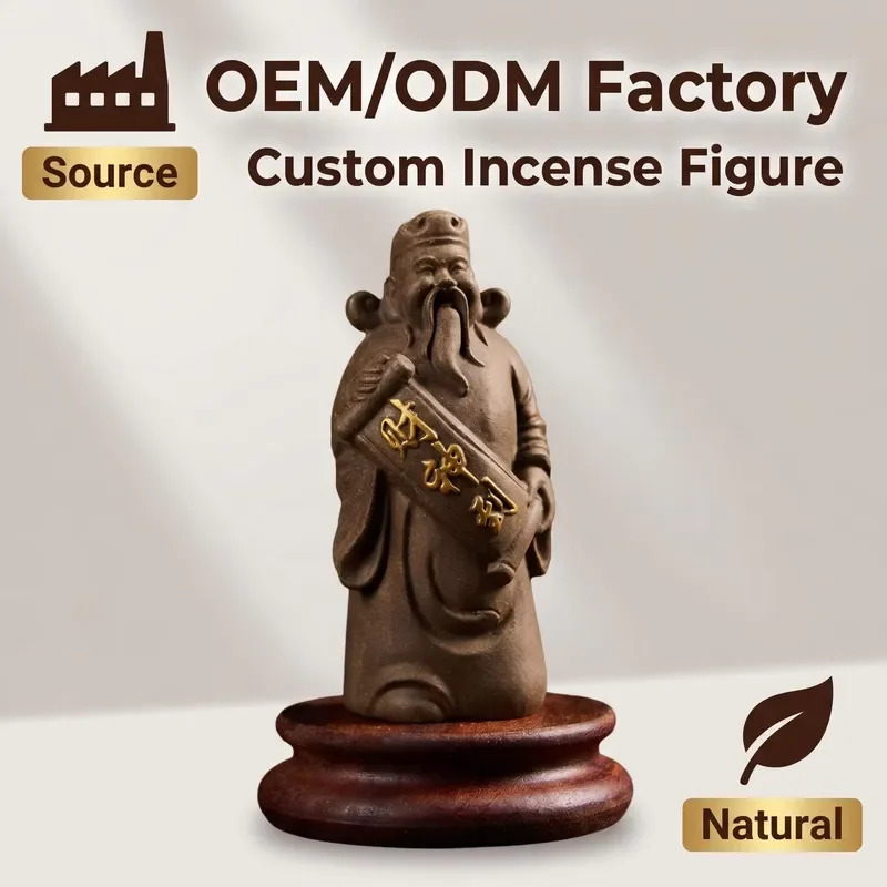 Handmade Herbal Carving Ornament Set Traditional Craft Home Decor Zen Style Gift Box for Prosperity Wealth Symbol Luxury