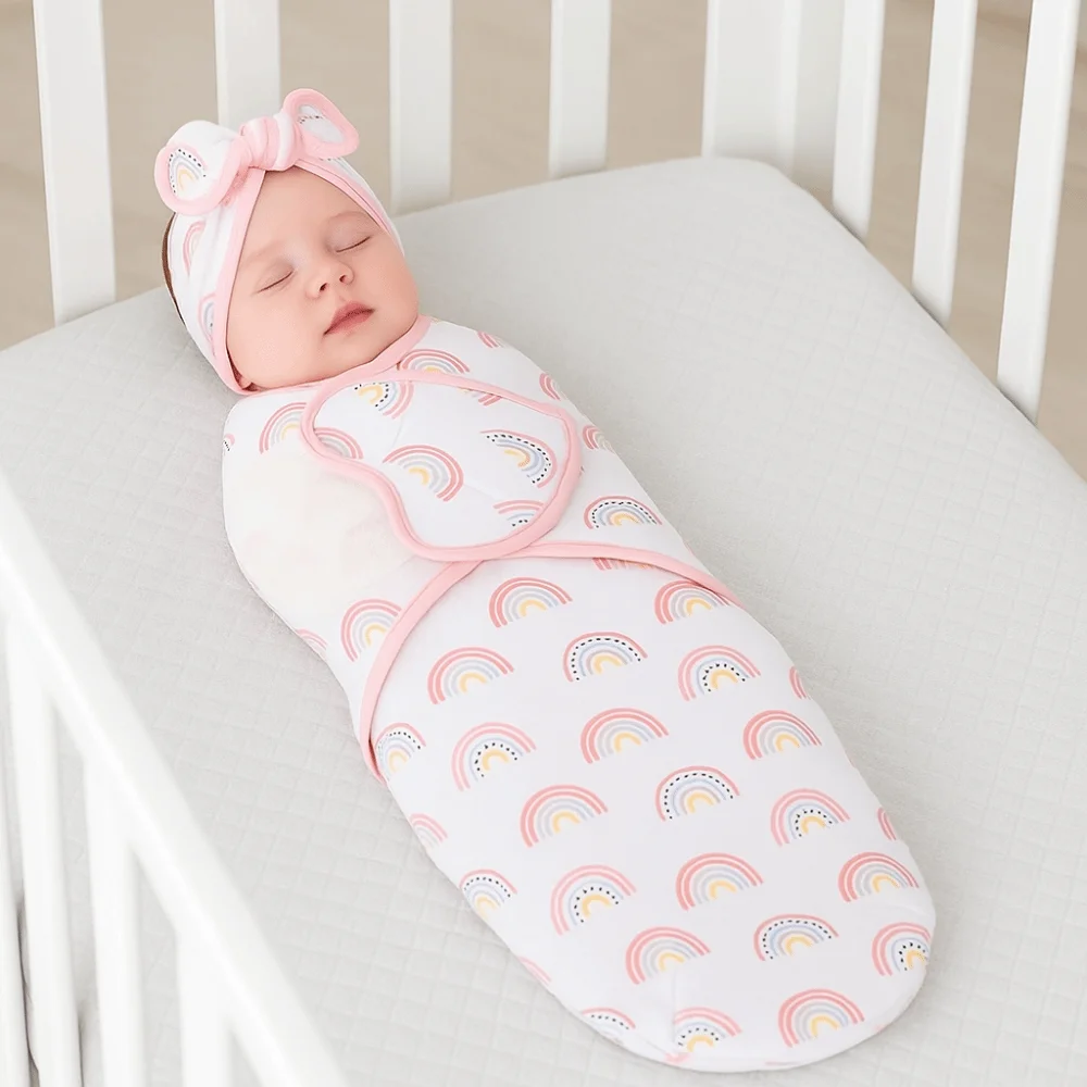 

Bowknot Blanket Hat Set Soft Fabric Lightweight Material Newborn Photography Blanket Adjustable Wrap Breathable