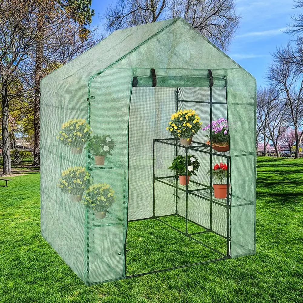 1 piece of PVC garden walk-in greenhouse plant cover, high-quality PVC garden greenhouse accessories, without iron frame