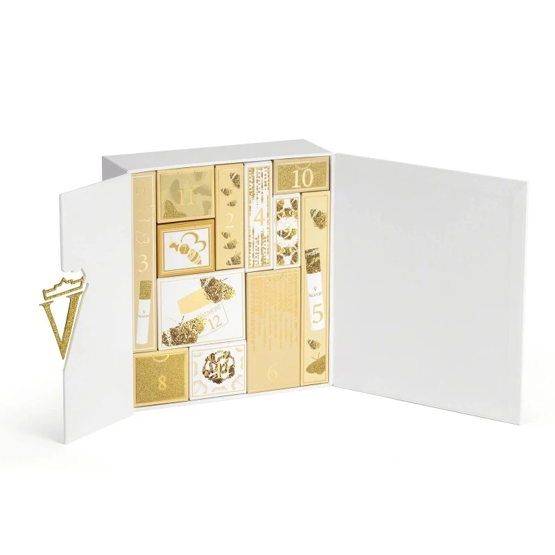 Mystery Boxes Luxury Beauty Cosmetic Gift Paper Packaging Countdown Christmas Advent Calendar Box