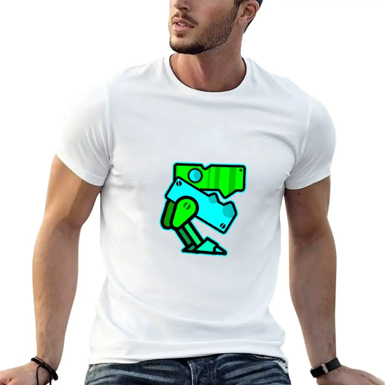 Geometry dash unblocked level T-Shirt cute clothes korean fashion mens workout shirts