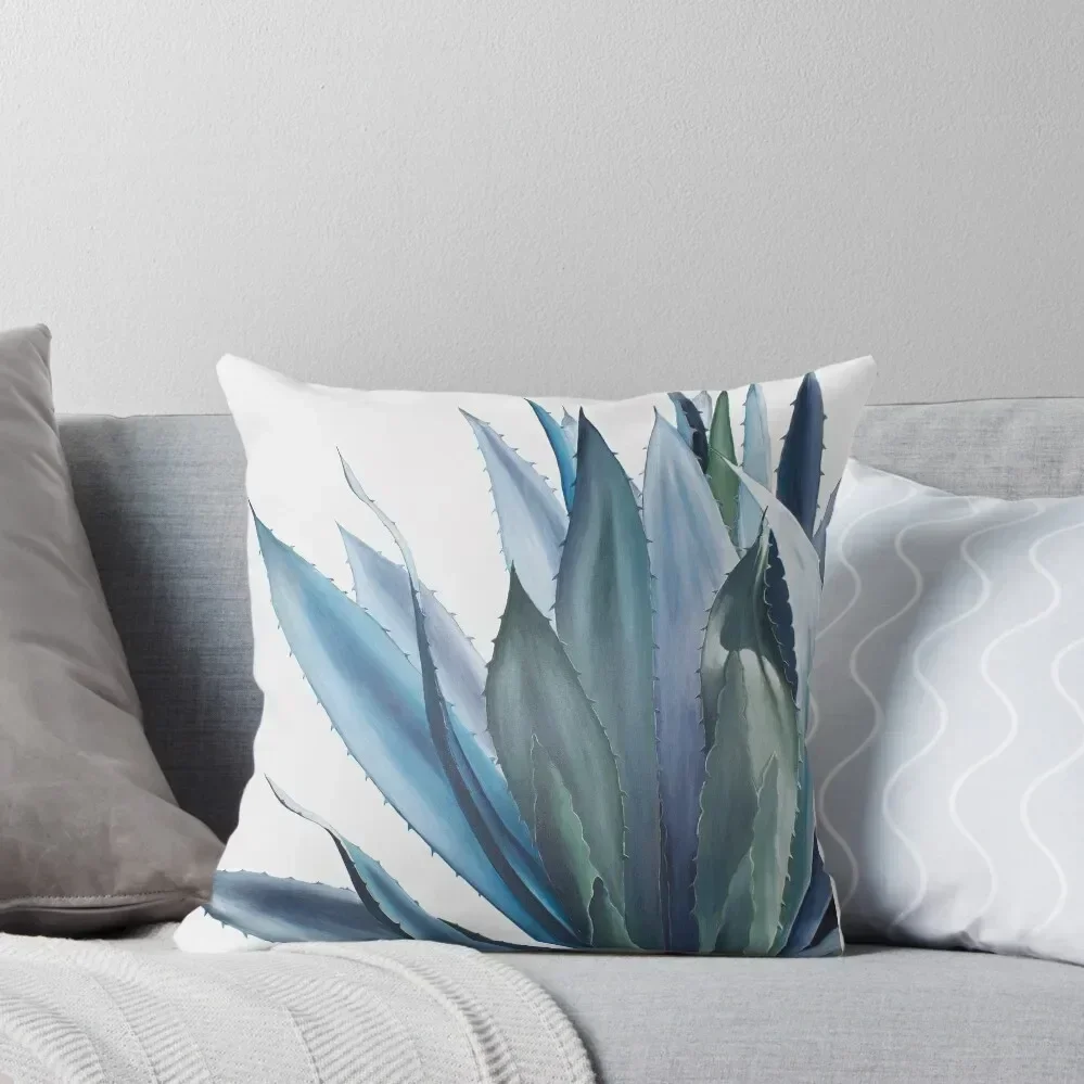 

Blue Agave Acrylic Painting Throw Pillow Throw Pillow pillow pillowcase pillowcases for sofa cushions