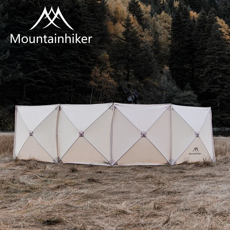 Mounthiker 5.6x1.4m Gas Stove Burner Shelter Wind Break Wall Assembly Free Folding Outdoor Camping Windscreen Hiking Picnic BBQ