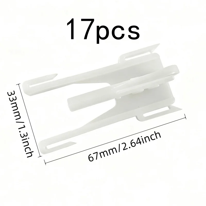17 pcs Butterfly Window Hooks, Cute Shape, Adjustable, for Bedroom, Living Room and Bathroom Curtains