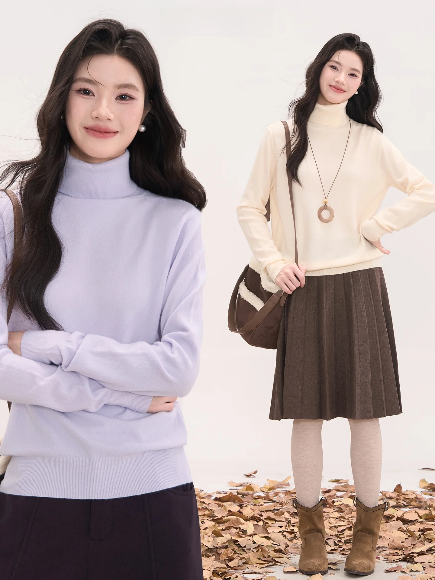 

Вязаный топ с высоким воротом Heme для женщин: облегающий, повседневный, уютный, осенне-зимний, теплый, однотонный, простой дизайн, для демонстрации витрине