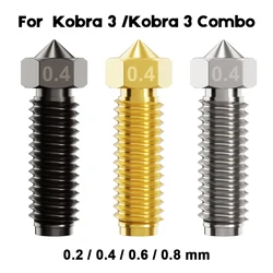 3D Printing Nozzle For Anycubic Kobra 3 / 3 Combo Brass Hardened Steel Copper Plated Nozzles For Anycubic Kobra3 Spare Parts