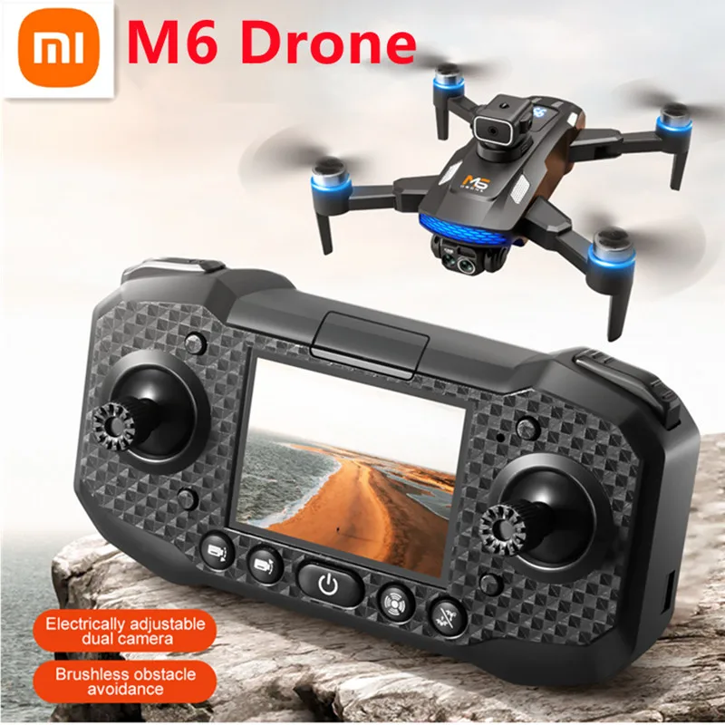 Xiaomi M6 Drone Professiona 8K Aerial HD Camera Drone 5G WIFI intelligent obstacle avoidance With screen Remote control UAV