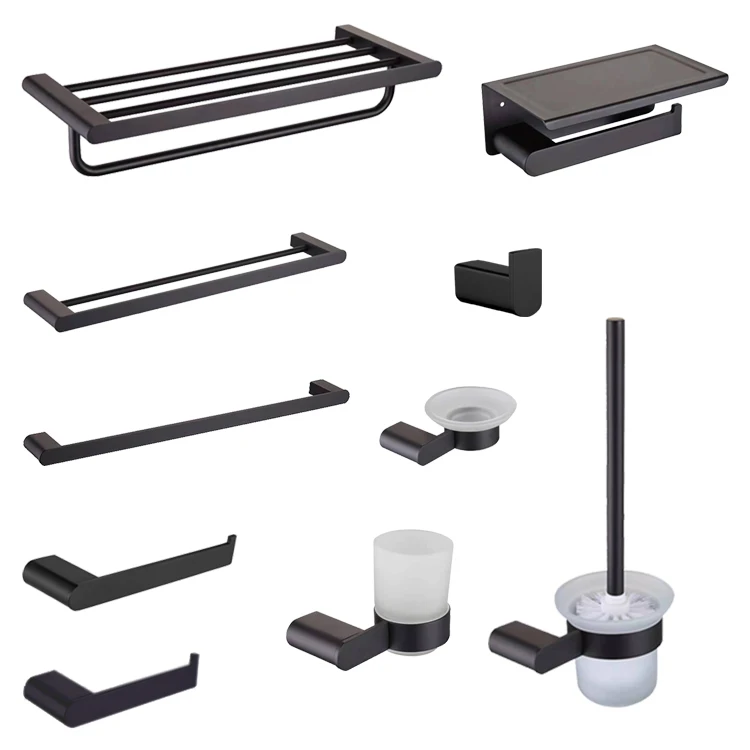 

Best Selling Bathroom Accessory Bathroom Pendant Set Shower Room Accessories Set Towel Shelf Paper Holder