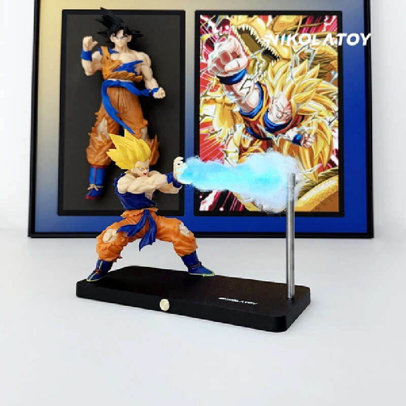 

2025 New Dragon Ball Son Goku Night Light Kakarotto Son Goku Kamehameha Wave Magnetic Light Lamp Anime Peripheral Toys Gifts
