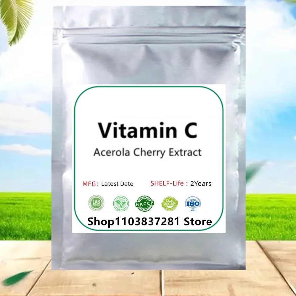 50g-1000g 100% Ascorbic Acid Acerola Cherry Extract Powder Vitamin C Powder Whitening Skin Care Mask