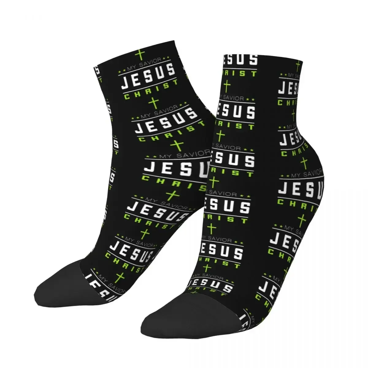 Catholic Jesus Socks Harajuku Super Soft Stockings All Season Socks Accessories for Man's Woman's Christmas Gifts