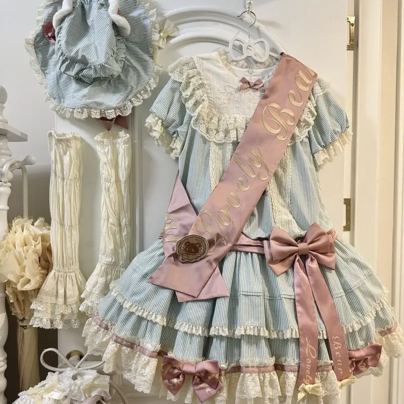 

Потерянная вишня Лолита, оригинальный дизайн, фундук, морская соль, медведь, лента, шляпы, рукава, аксессуары для косплея Лолиты