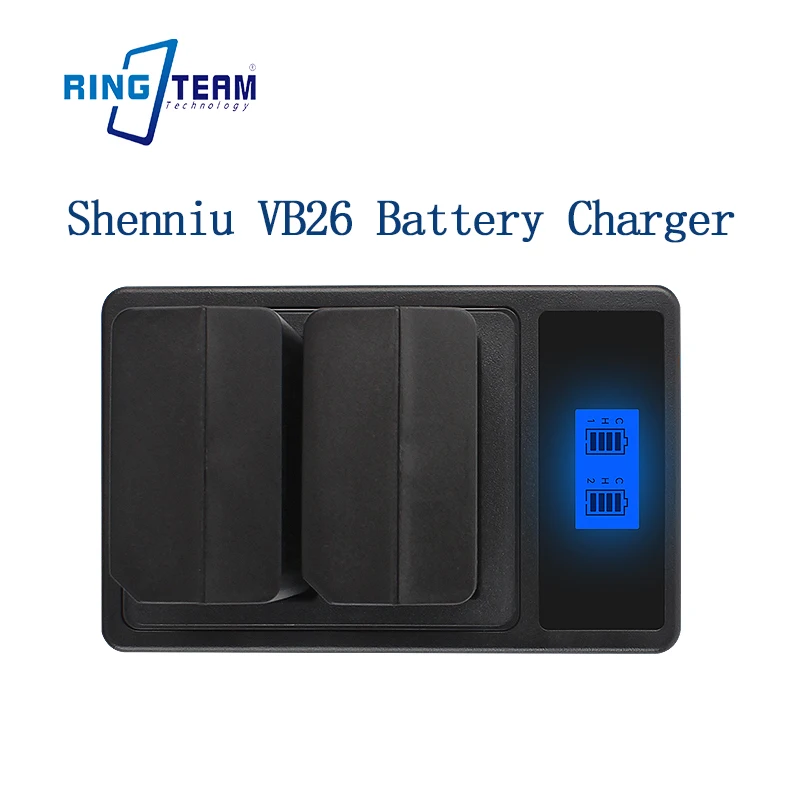 

Smart LCD Display Type-C Dual Charger Compatible with VB26 Battery V1 AD100Pro V860III Flashes