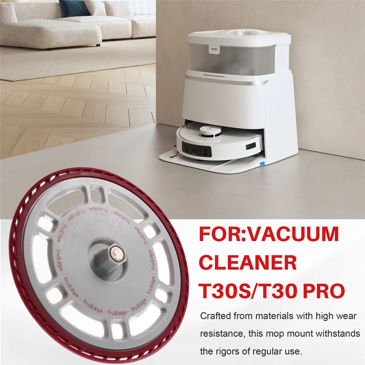 2-teiliger Mopphalter für Ecovacs T30S/T30 Pro Roboter-Staubsauger, Mopp-Set, Mopp-BoardM14K