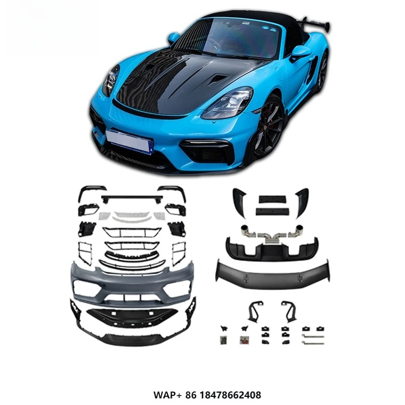 

For Porsche Cayman Boxster 718 982 GT4 RS Modified and Upgraded Body Kit Front Bumpers Molded PP Car Body Kit