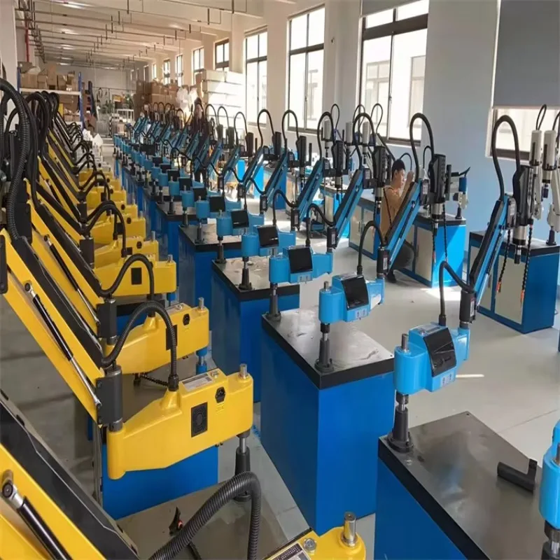 Big threading automatic M36 big hole internal threads making flexible arm tapping machine for sale