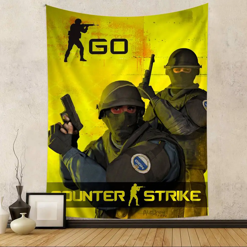 Counter-Strike CS Hanging Bohemian Tapestry Hanging Tarot Hippie Wall Rugs Dorm Home Decor