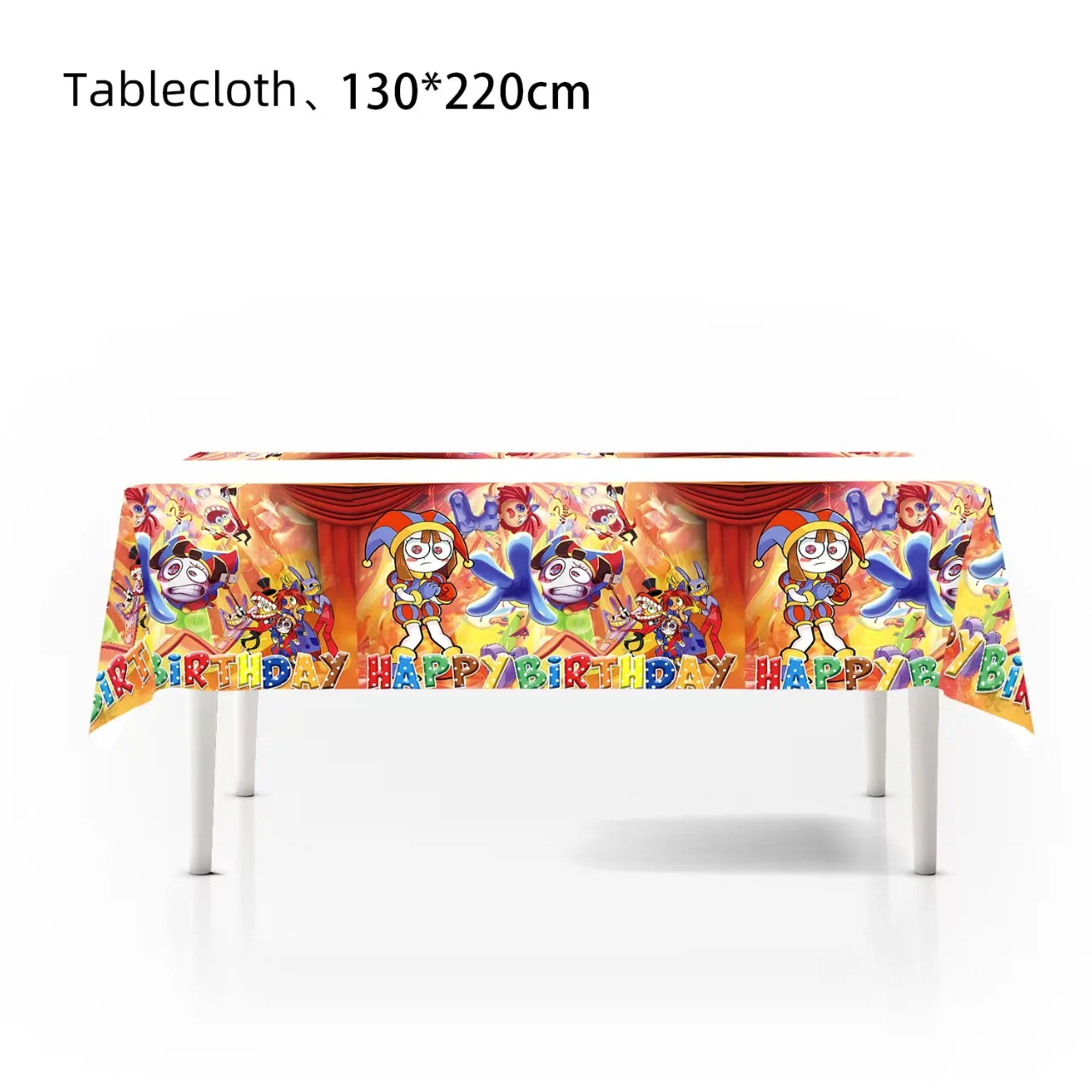 The Amazing Digital Circus  Tableware Birthday Party Decoration Balloon Banner Cake Topper Party Supplies Baby Shower - view 3
