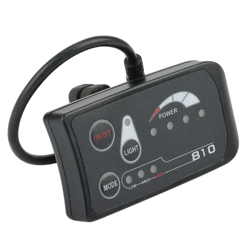 LED Display Connector 810 for Electric Bicycle Cycling Speed Meter Connect Ebike Headlight and LED Controller,Waterproof-A10G