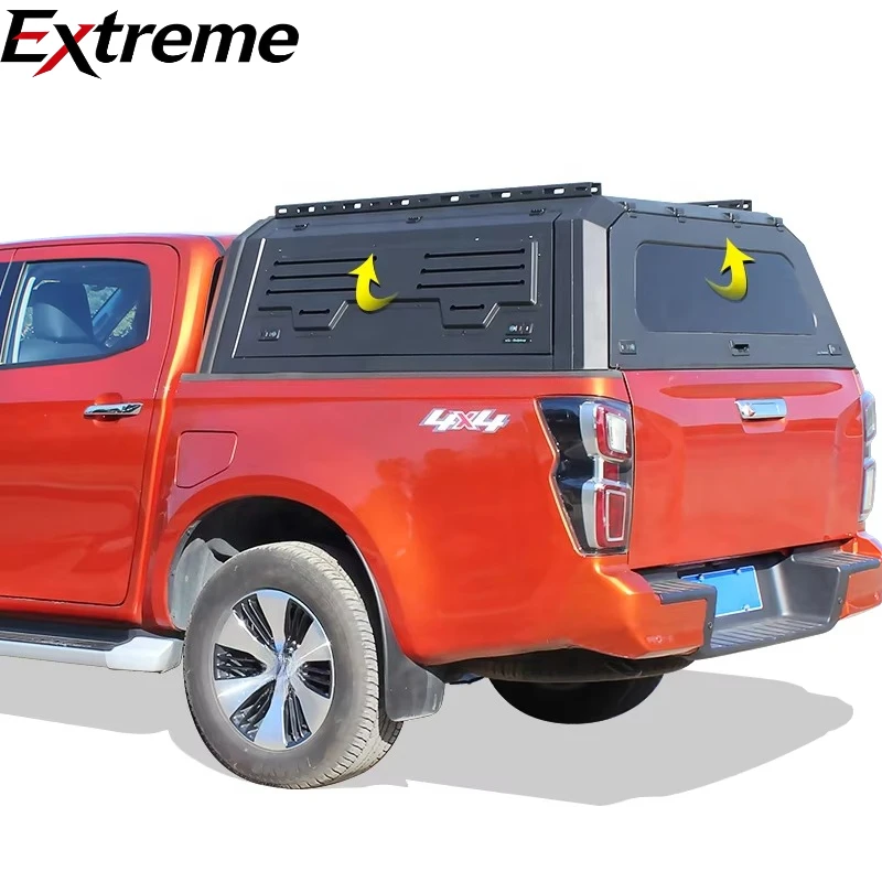 Benext High Quality Truck Top Camper Pick up Aluminum Canopy Dmax Canopy for Isuzu Double Cab Hardtop 2016+
