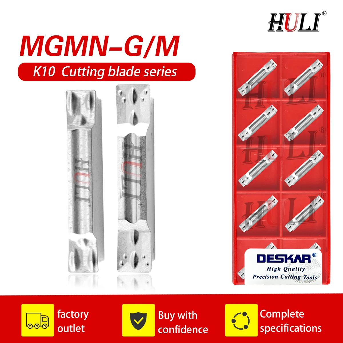 

DESKAR CNC lath Numerical Control Aluminum Used Grooving Blade MGMN150-G/MGMN250-G/MGMN300-M K10 Copper And Aluminum Processing