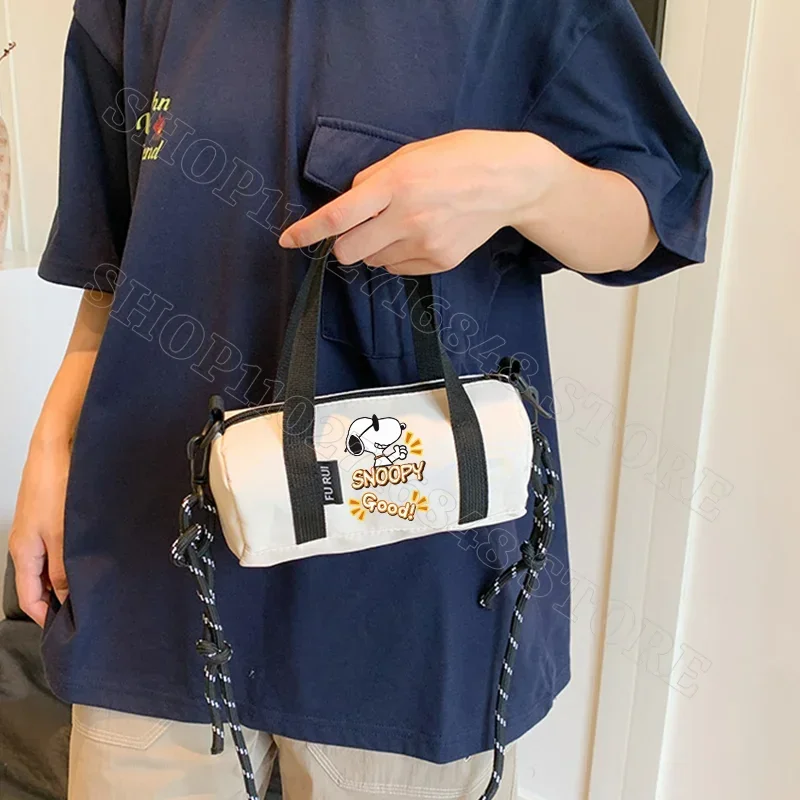 Snoopy Women Handbags Cute Shoulder Bag Cartoon Anime Graphic Print Portable Crossbody Bag Fashion Handbag Birthday Party Gifts