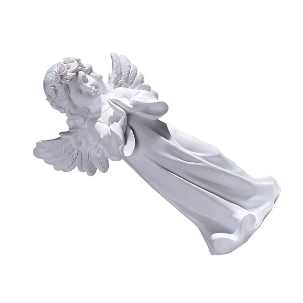 

1Pcs Lovely Angel Ornament Creative Design Compact Lightweight Home Decor Gift Angel Figurine Ornament Desktop Adornment