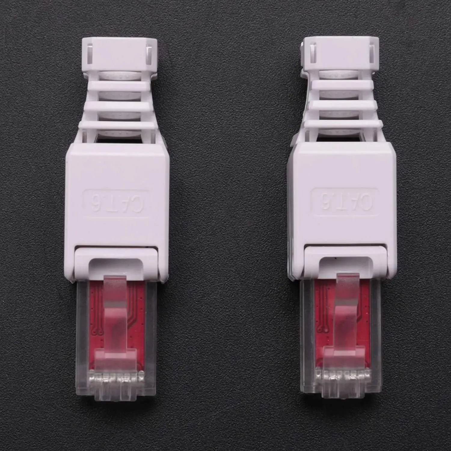 Woeow 6pcs werkzeug loser rj45-Stecker für utp cat6a/cat6/cat5e, keine Crimper Internet rj 45 für 23awg-26awg, werkzeug lose LAN-Kabel enden