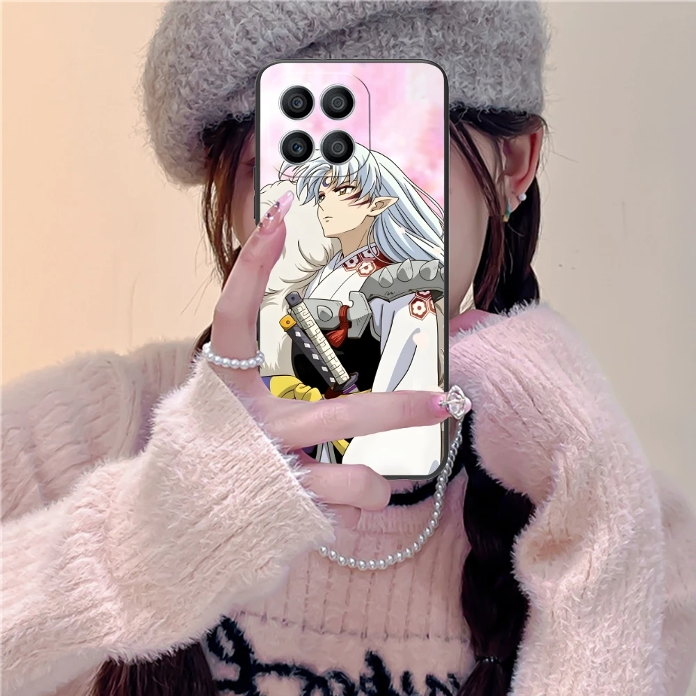 Inuyasha Sesshoumaru Mobile Cell Phone Case for Huawei Honor 90 80 70 60 50 30 20 10 9 8 7 Pro S SE Lite 5G Black Cover Shell