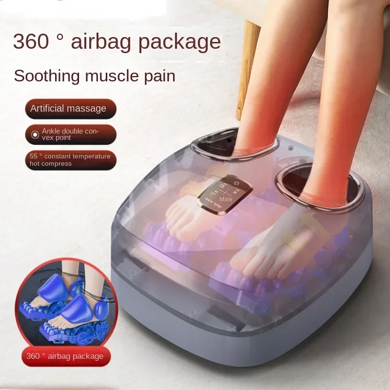 

Ring Air Bag Hot Compress Massager - Touch Display Foot Massage Machine with Intelligent Timing and Relaxation Features