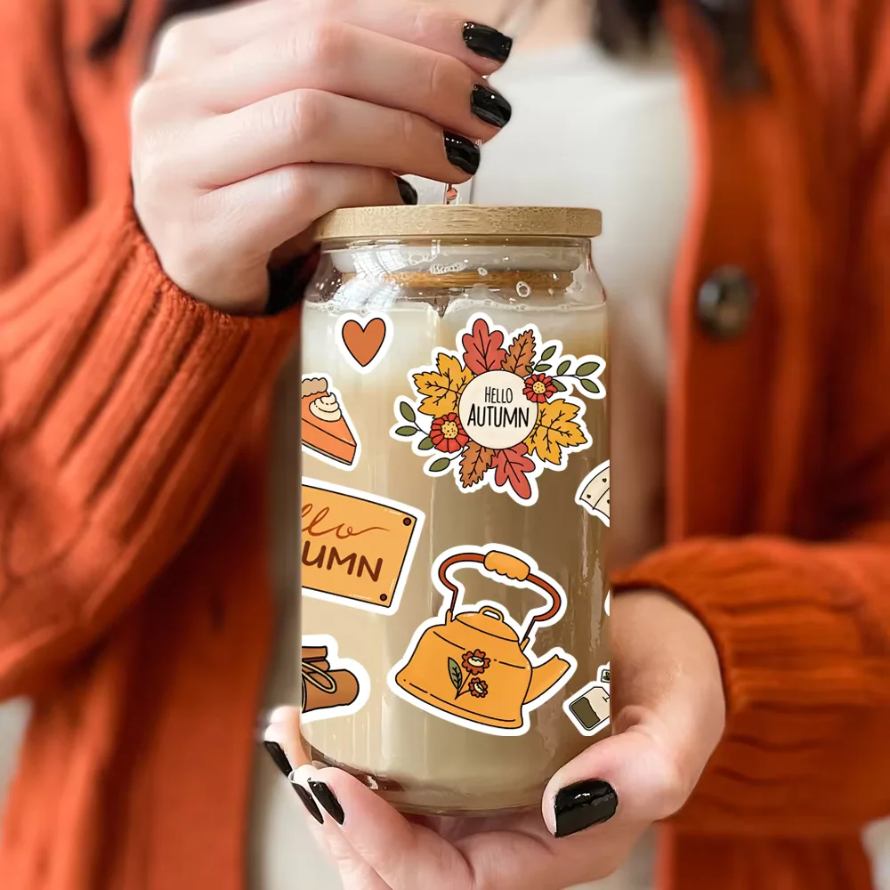 الحب المكسيكي Concha Cafecito عيد الحب الأشعة فوق البنفسجية DTF كأس التفاف نقل ملصق ل 16 أوقية Libbey الزجاج يمكن شعار مخصص Coquette القلب