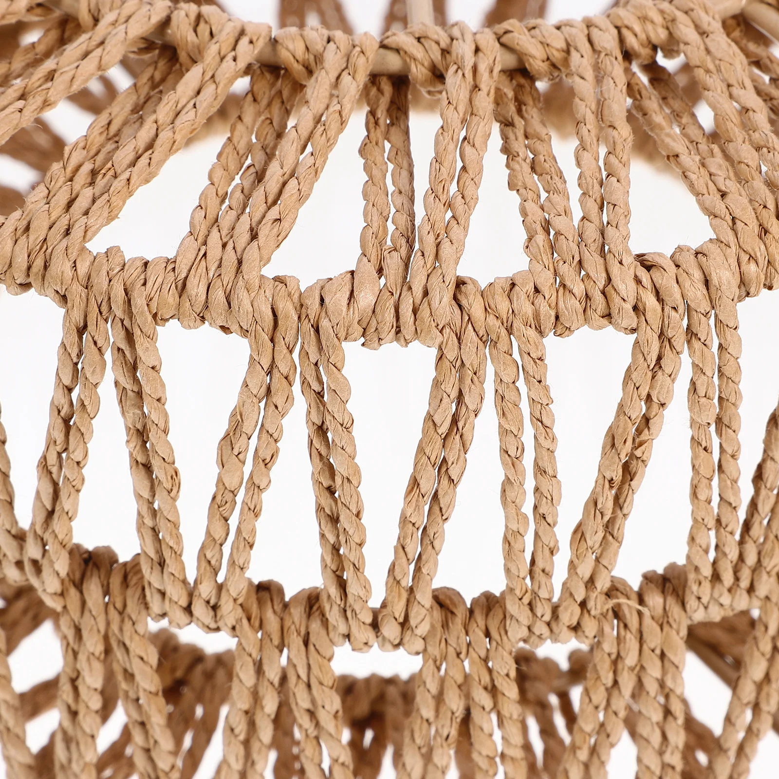 

Straw Rope Woven Lampshade Rustic Ceiling Lamp Shade Replacement Size S for Pendant Lighting Indoor Straw Rope Lampshade