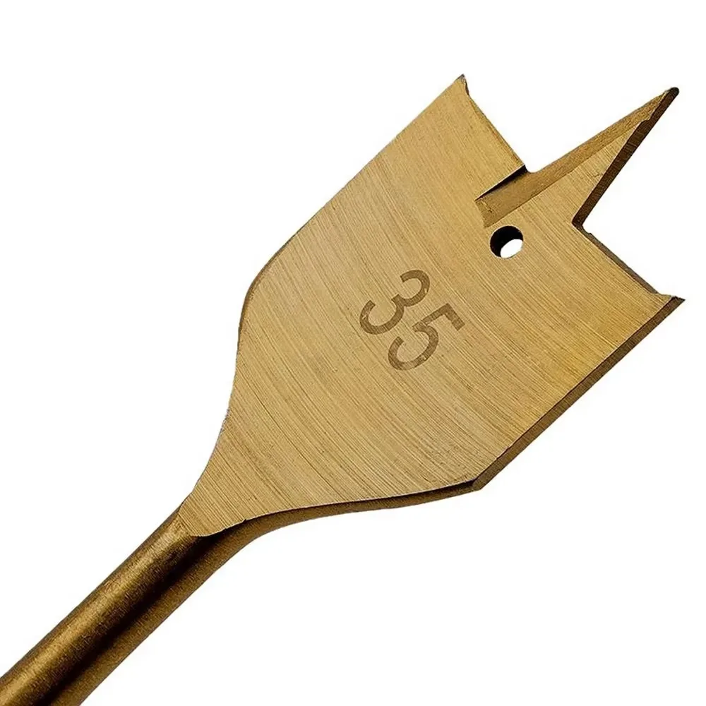 13Pcs Titanium Coated Flat Spade Drill Bits Set Krachtige Wooden Cutter 6-35mm 1/4" Hex Shank Wood Box Woodworking view 5