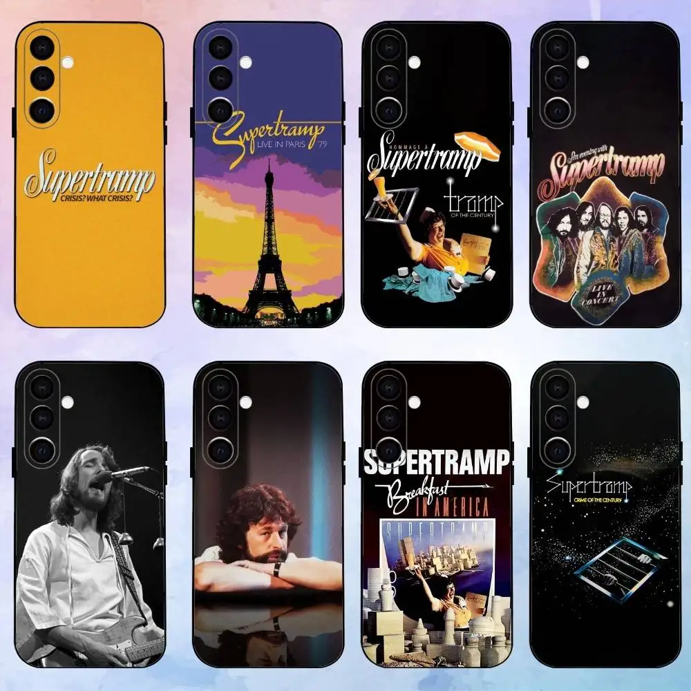 

S-supertramp B-breakfast in A-america Phone Case For Samsung Galaxy A73,A72,A71,A70,A53,A52,A51,Others Soft Black Shell