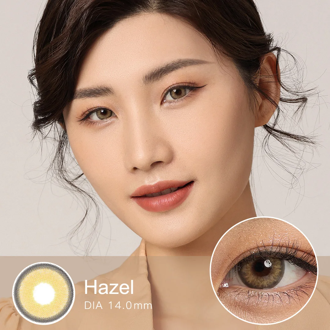 Magister Hazel Contact Lens MYSTERY pupilentes de color Green Contact Lenses Colored Contact Lens for Eyes 1Pair Eye Color Lens