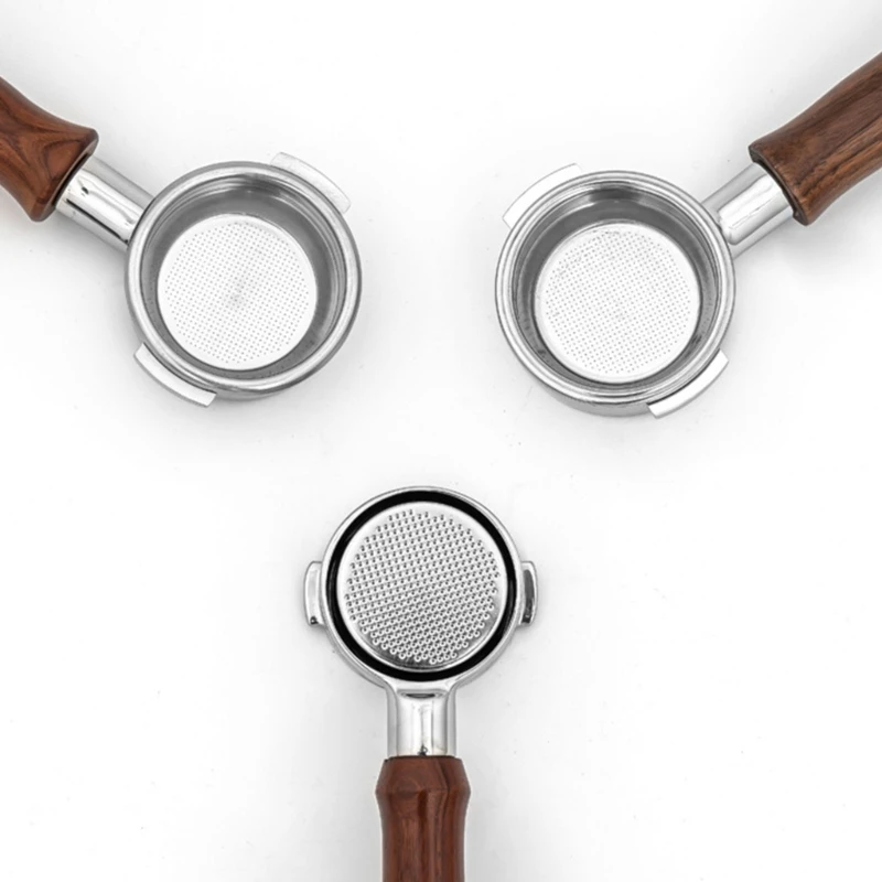 Ручка для кофемашины из нержавеющей стали, чаша для порошка, прочная корзина с фильтром для кофемашины, легко моется, для чашки,