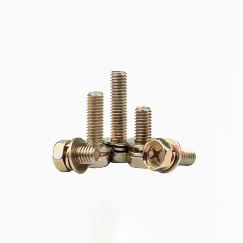 

Galvanized Iron Triple Screw with Dual Tool Compatibility and Anti Slip Design for Complex Assembly Projects M5 M6 M8