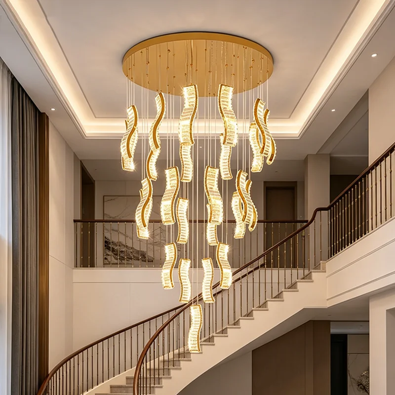 Home Decoration Pendant Lights, Luxury Crystal Living Room Chandelier, Bedroom Pendant Lamp, Ceiling Light, Indoor Lighting