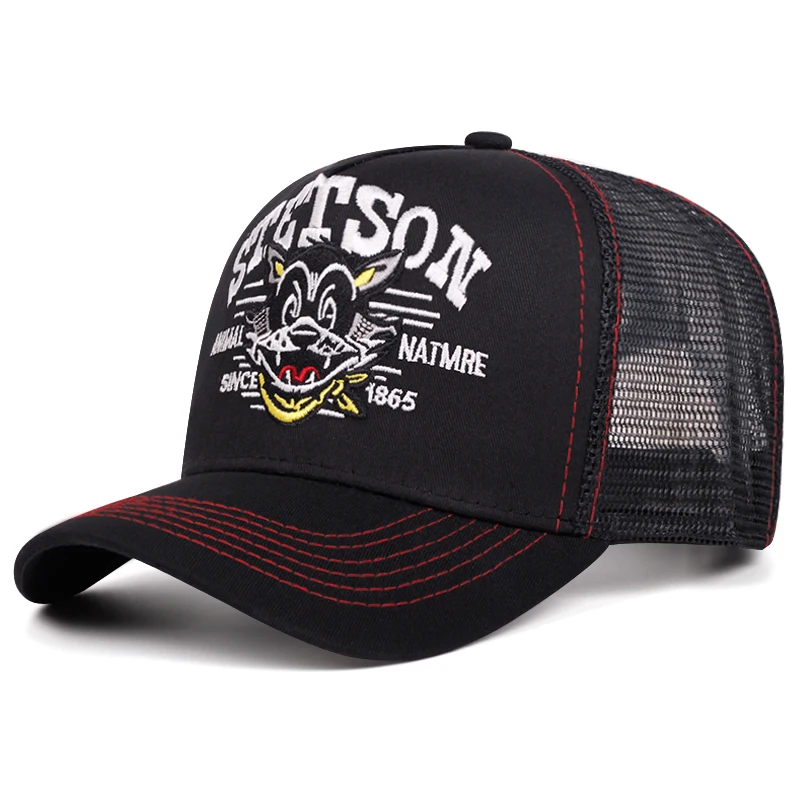 2025 Cartoon Neue Baseballmütze STETSON Cartoon Katze LKW Hut Straße Hip Hop Hut Tägliche Freizeit Sport Sonnenschirm Atmungsaktive Mesh Hut