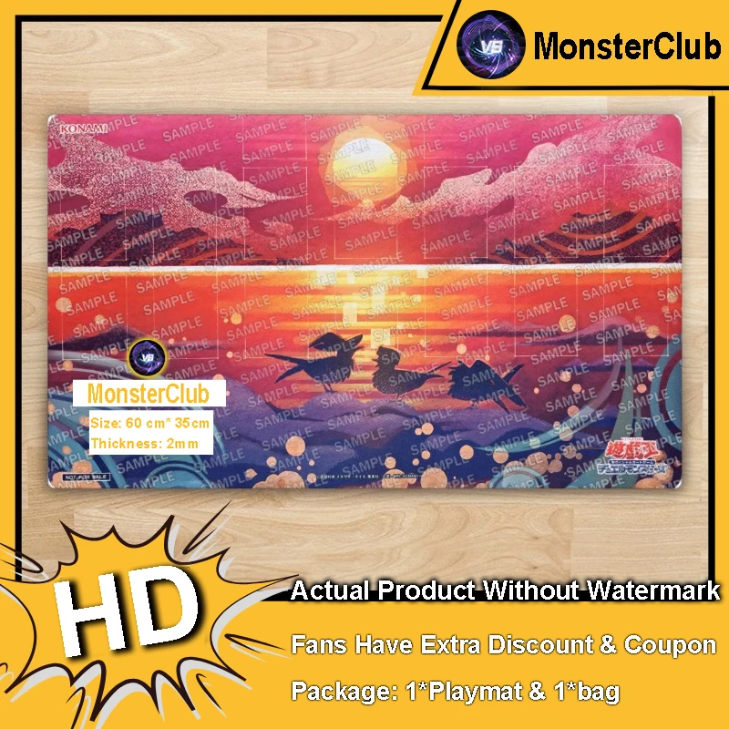 

YuGiOh Playmat Floowandereeze and The Unexplored Winds TCG CCG Mat Board Game Pad Trading Card Game Mat Mousepad Bag 600x350x2mm